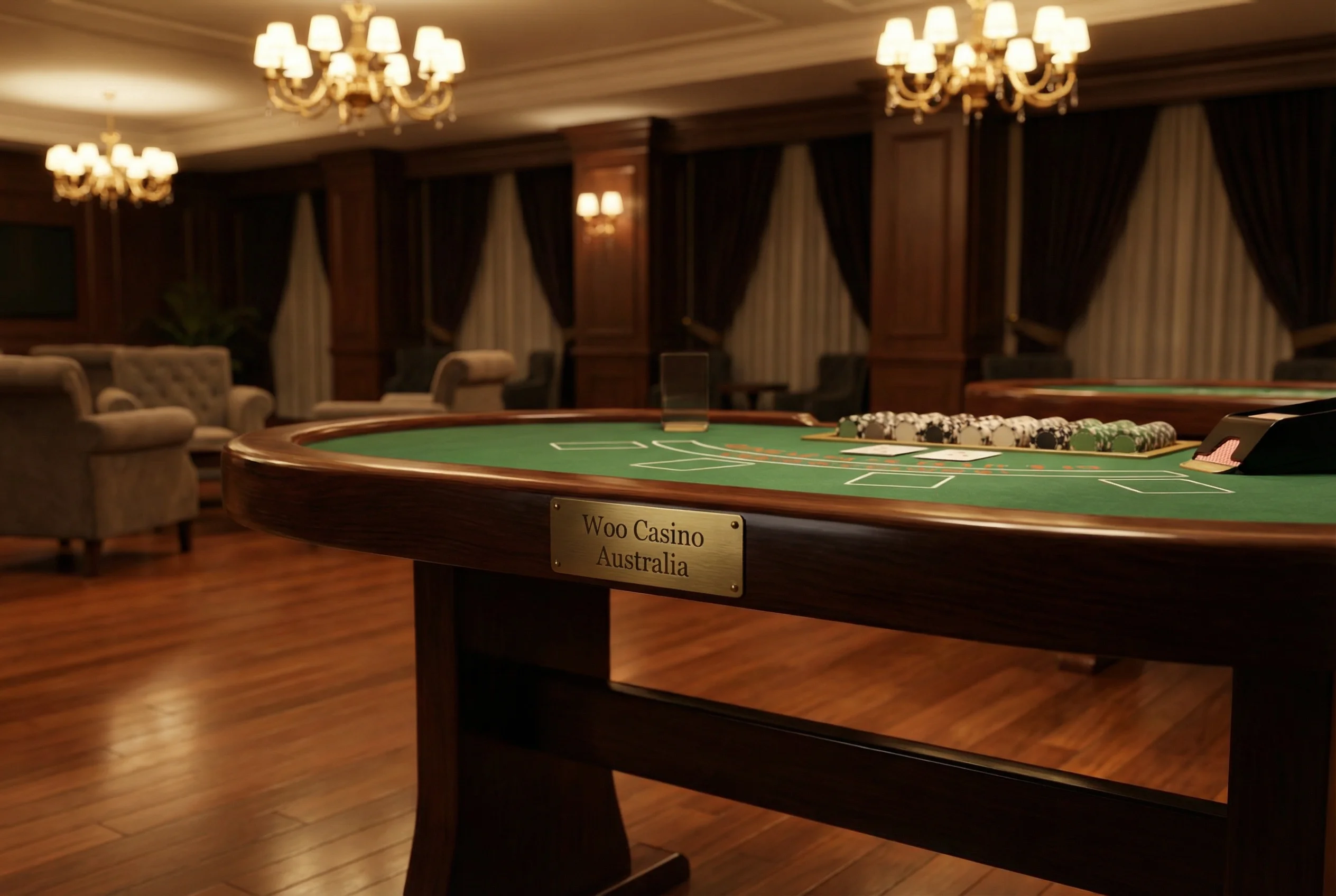 The vibrant lobby of Woo Casino